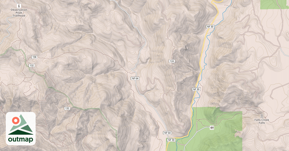 Map of DRY CREEK