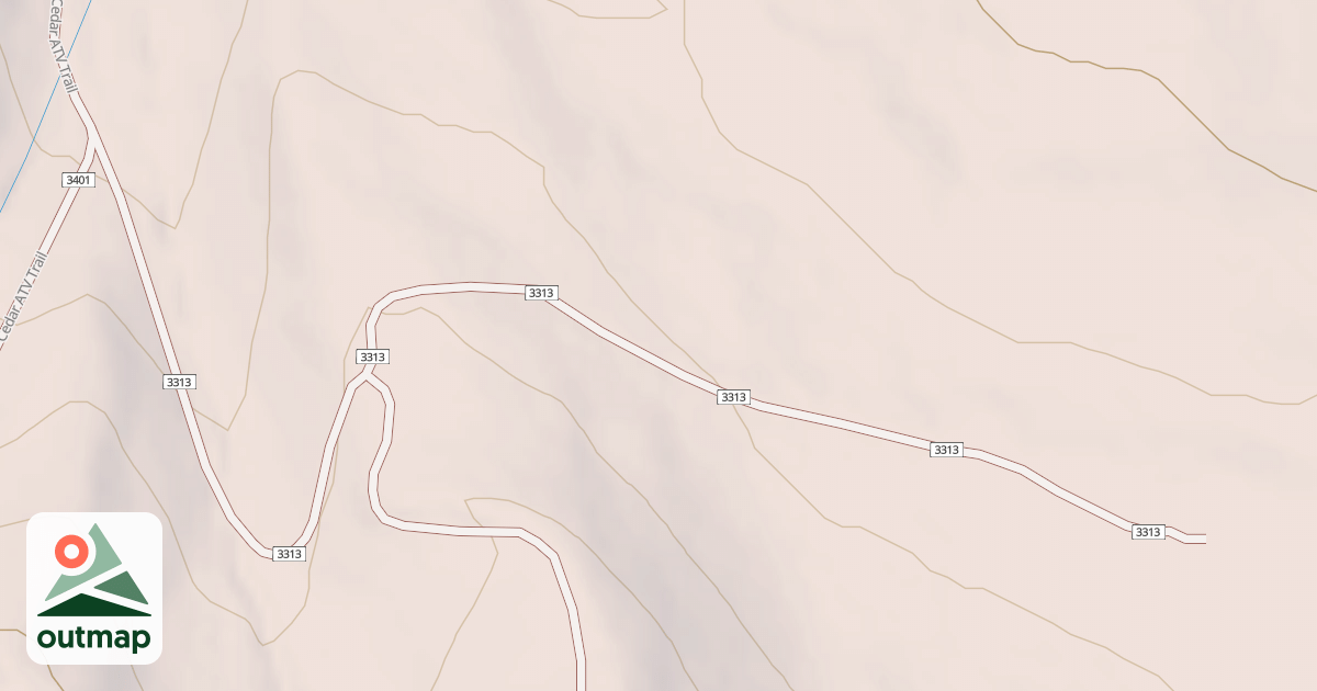 Map of Failure Canyon Atv