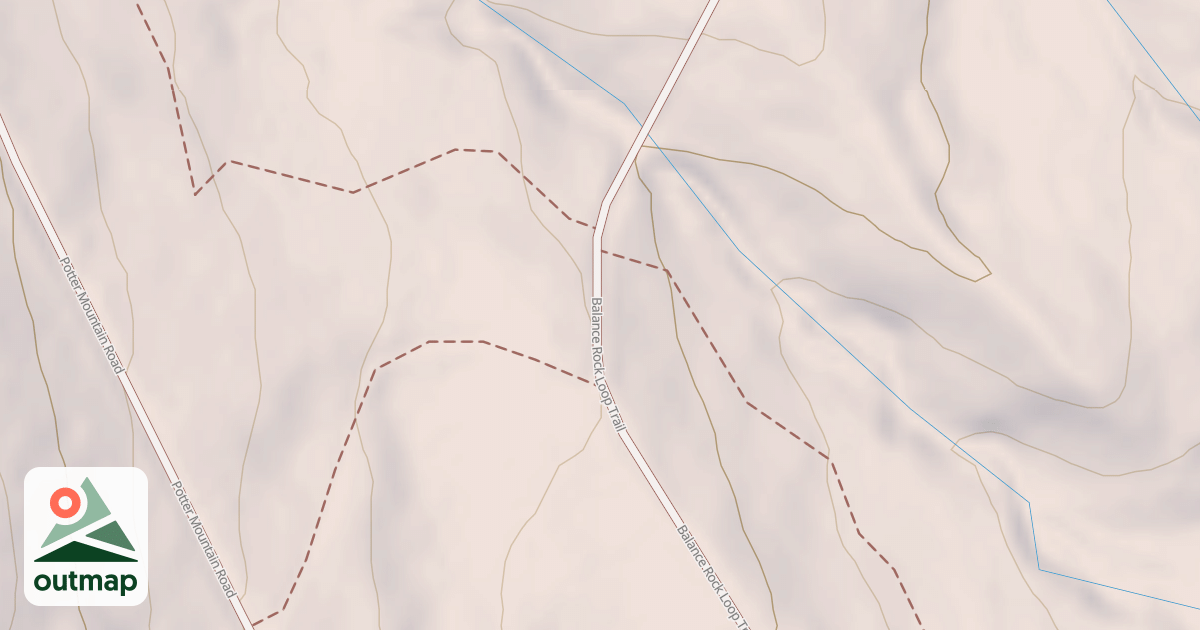 Map of Balance Rock Trail