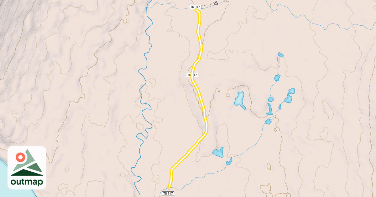 Map of Resurrection Pass Trail