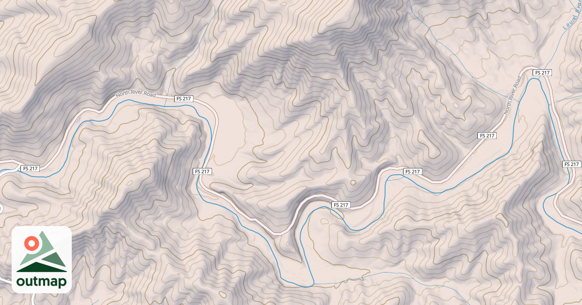Map of NORTH RIVER