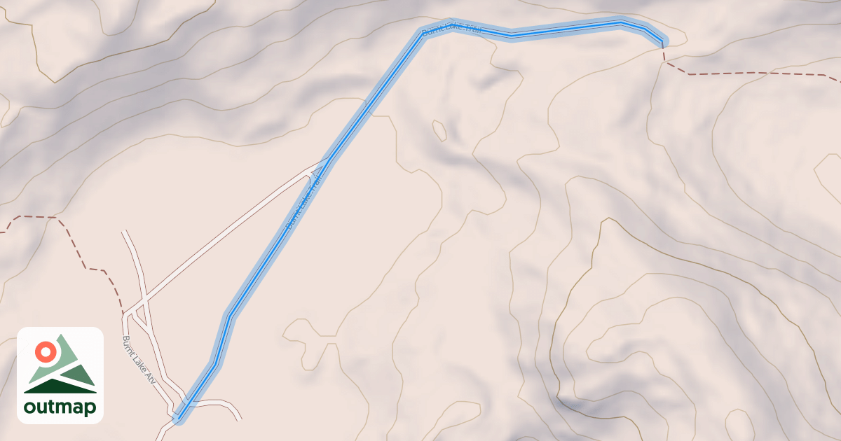 Map of Burnt Lake Trail