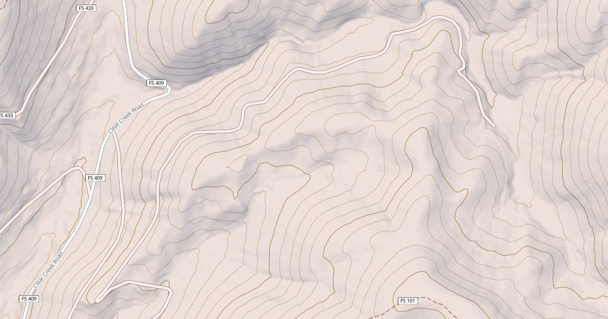 Map preview of CLEAR RAILROAD-TYNDALL