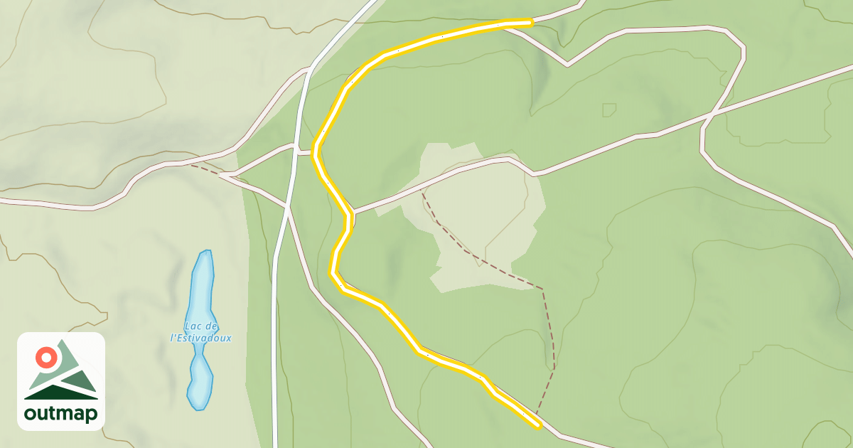 Map of Lac D'Estivadoux
