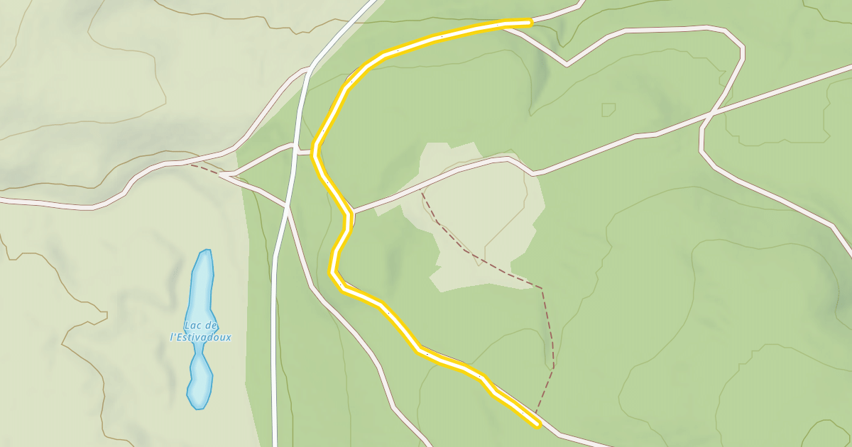 Map preview of Lac D'Estivadoux