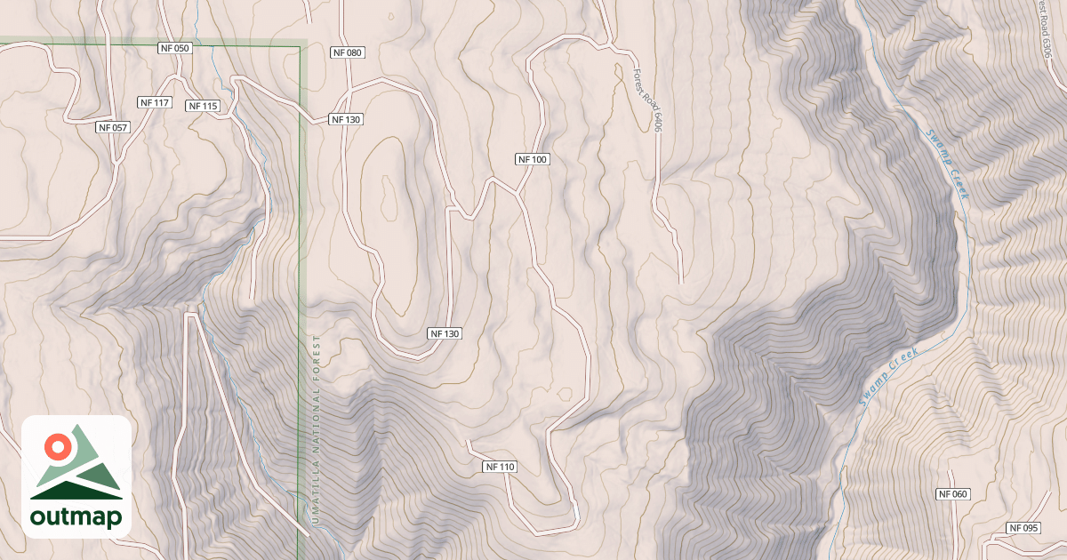 Map of USFS Motor Vehicle Use Map Trails 18232