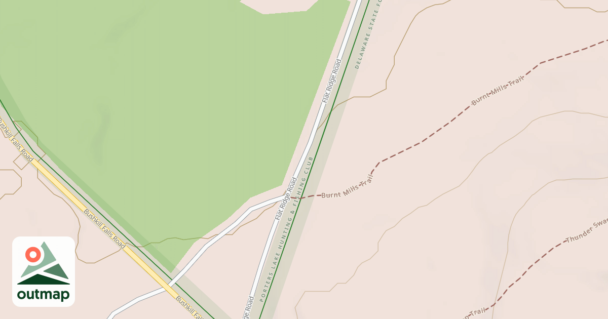 Map of Edgemere-Pecks Pond - Snowmobile Trails