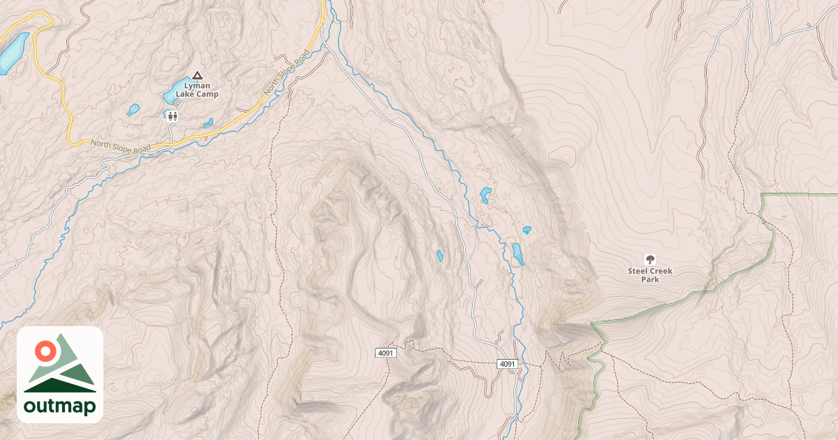 Map of EAST FORK BLACKS FORK