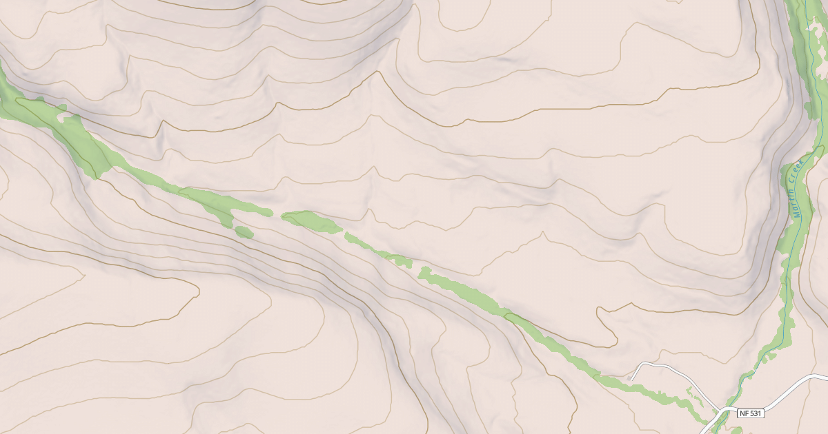 Map preview of N. FORK LITTLE HUMBOLDT