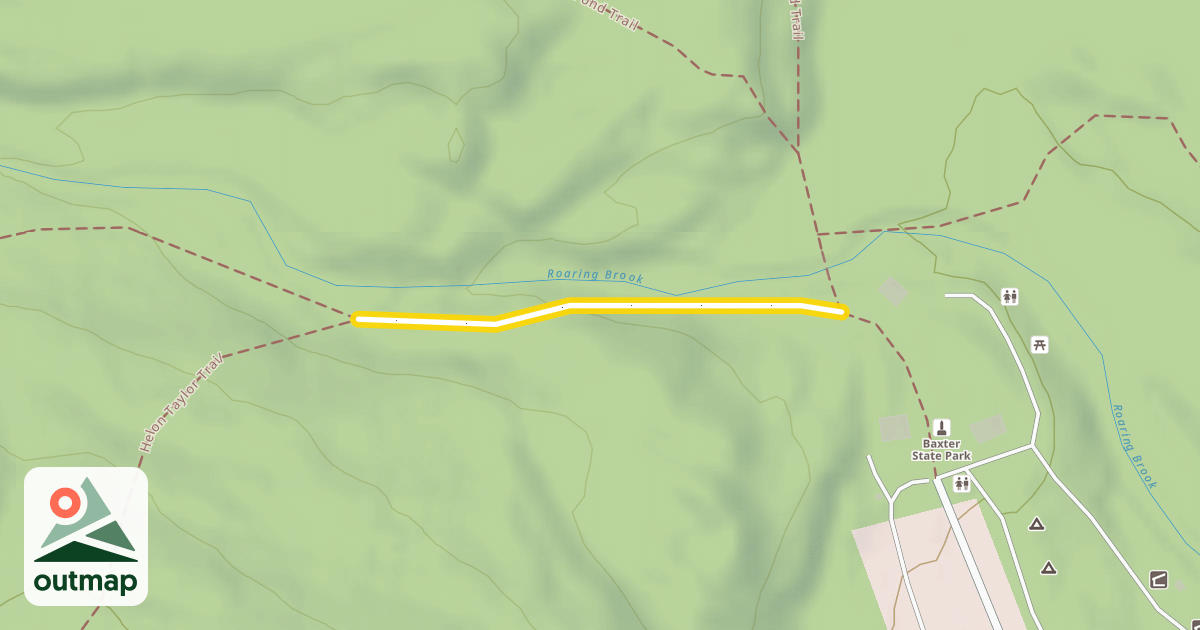 Map of Chimney Pond Trail