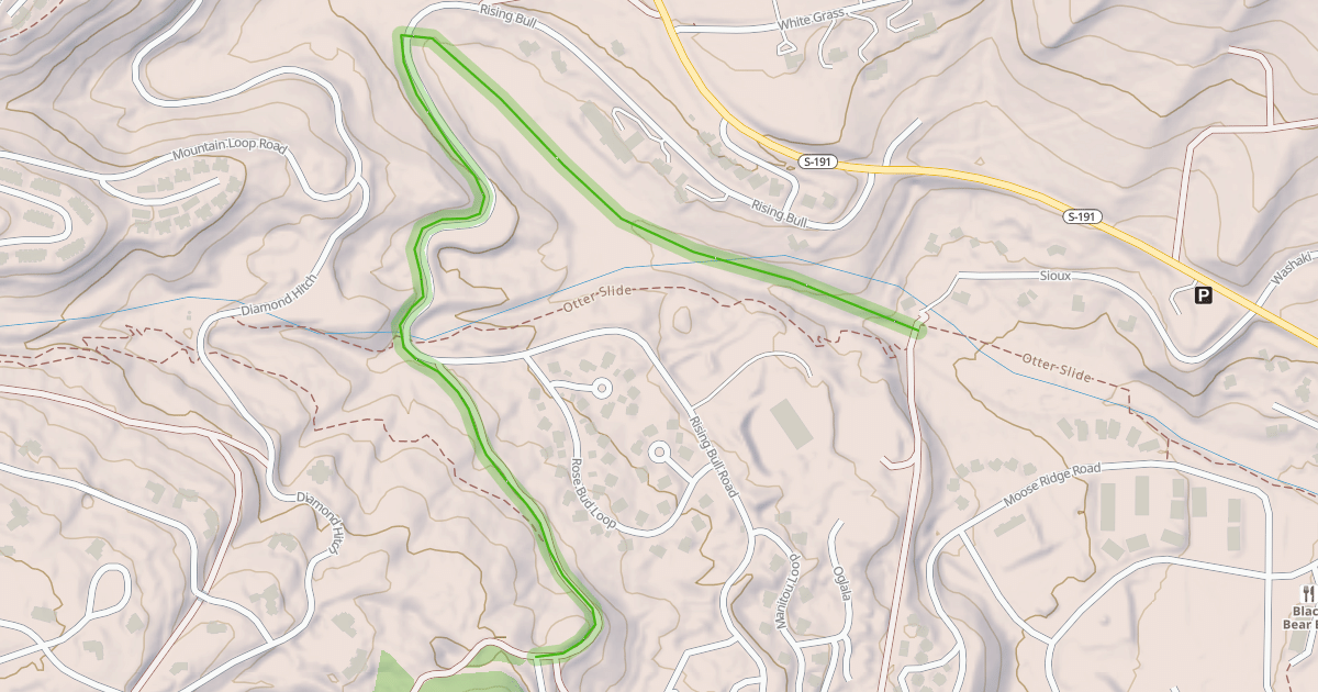 Map preview of Rising Bull Access
