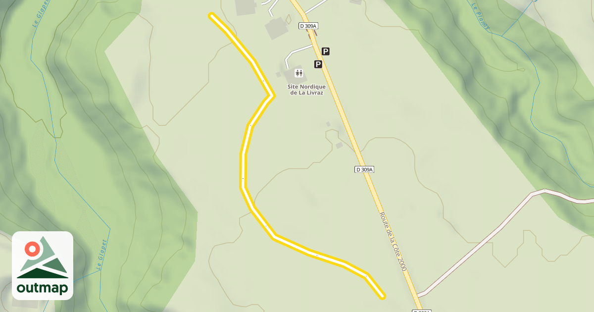 Map of La Livraz
