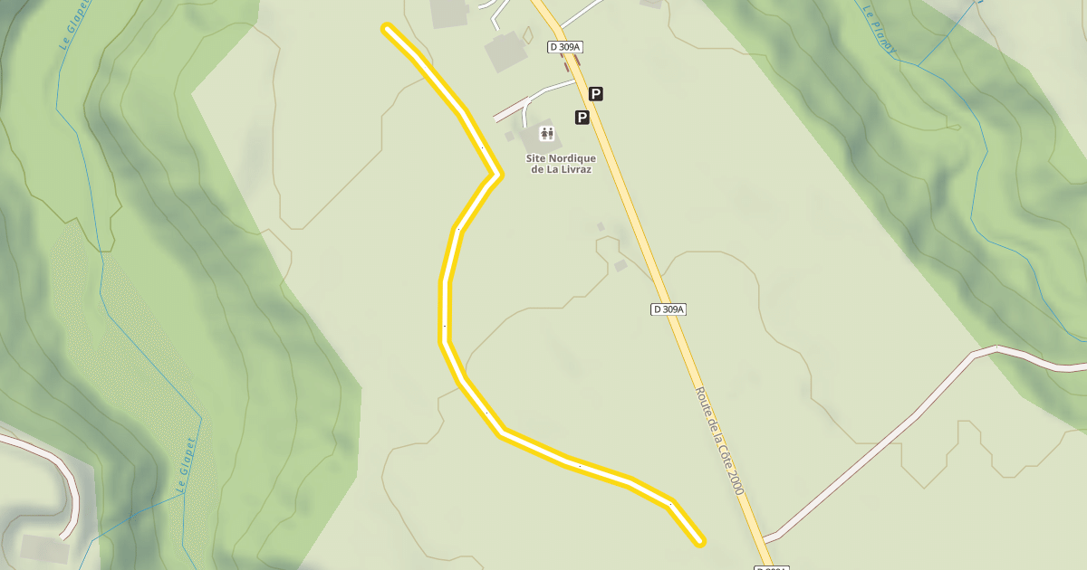 Map preview of La Livraz
