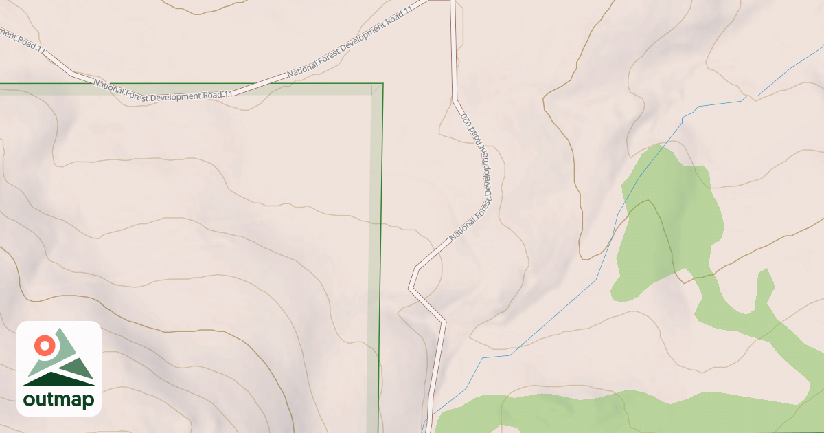 Map of USFS National Forest System Roads {5621943F-8AB0-465F-97A1-EF41676776C3}