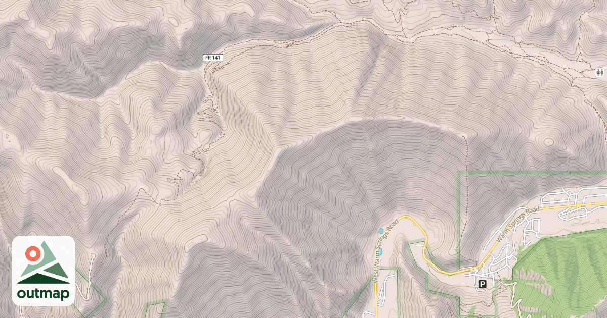 Map of EVES GULCH-OLD ADAMS GULCH RD