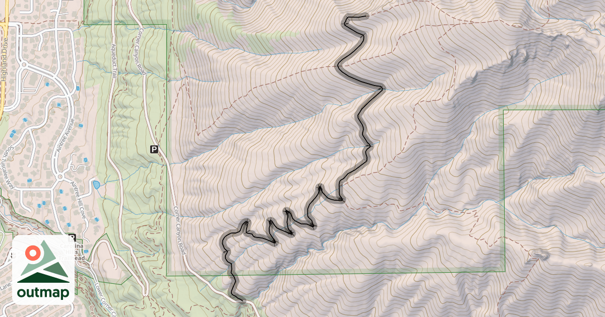 Map of Draper Ridge Trail