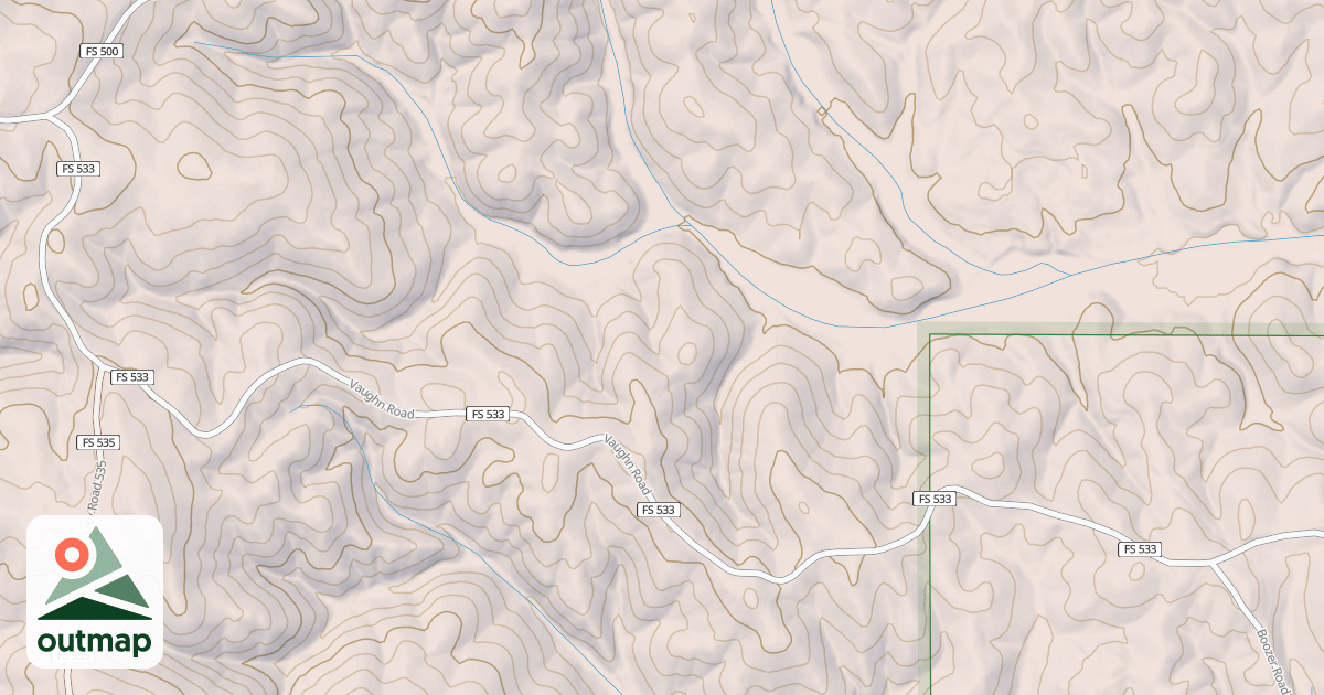 Map of VAUGHN