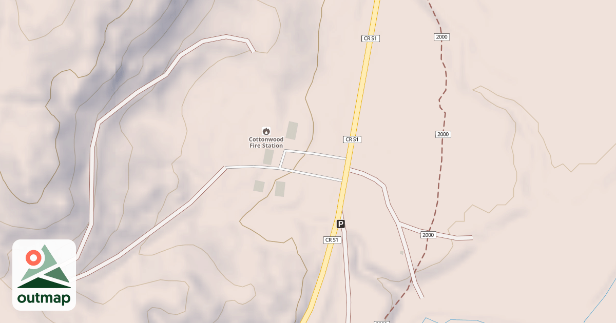 Map of COTTONWOOD STATION