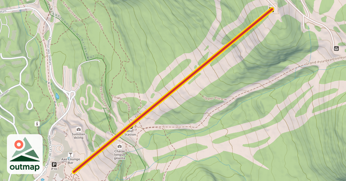 Map of Flying Mile Express