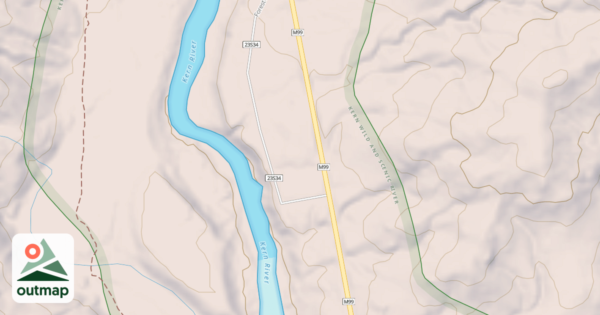 Map of CHAMISE FLAT