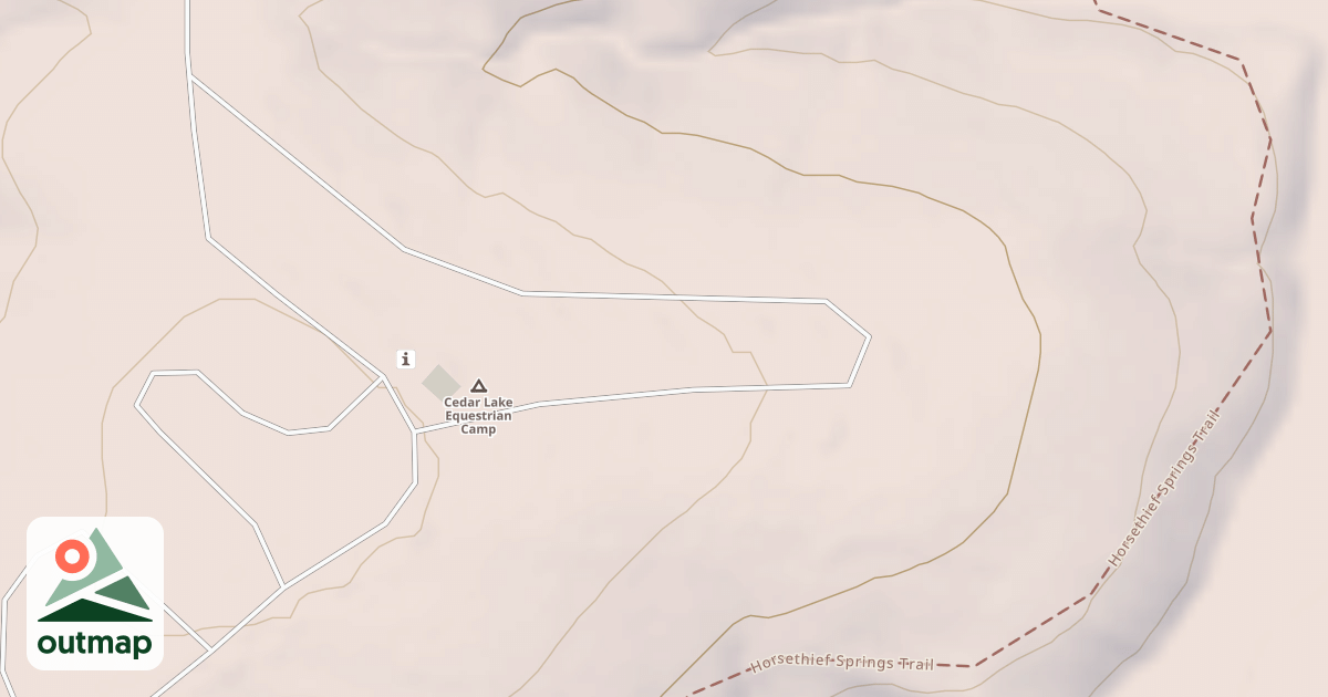 Map of CEDAR LAKE EQUESTRIAN LOOP E