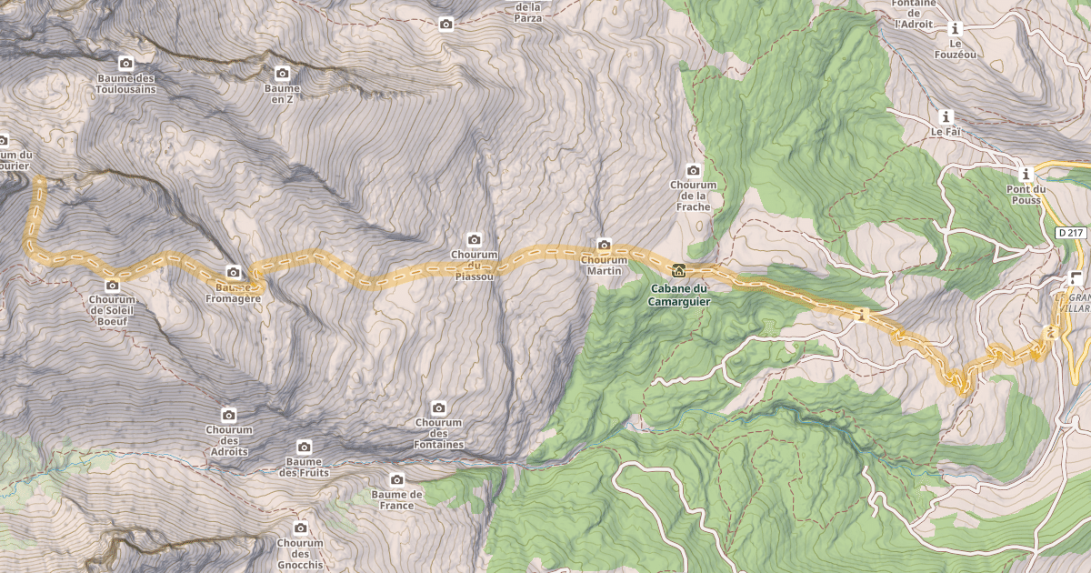 Map preview of Pas la Coche — Le Grand Villard
