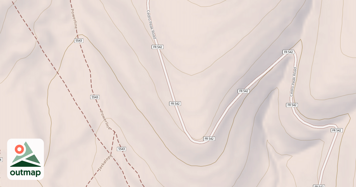 Map of 542 DISPERSED CAMP SPUR 1