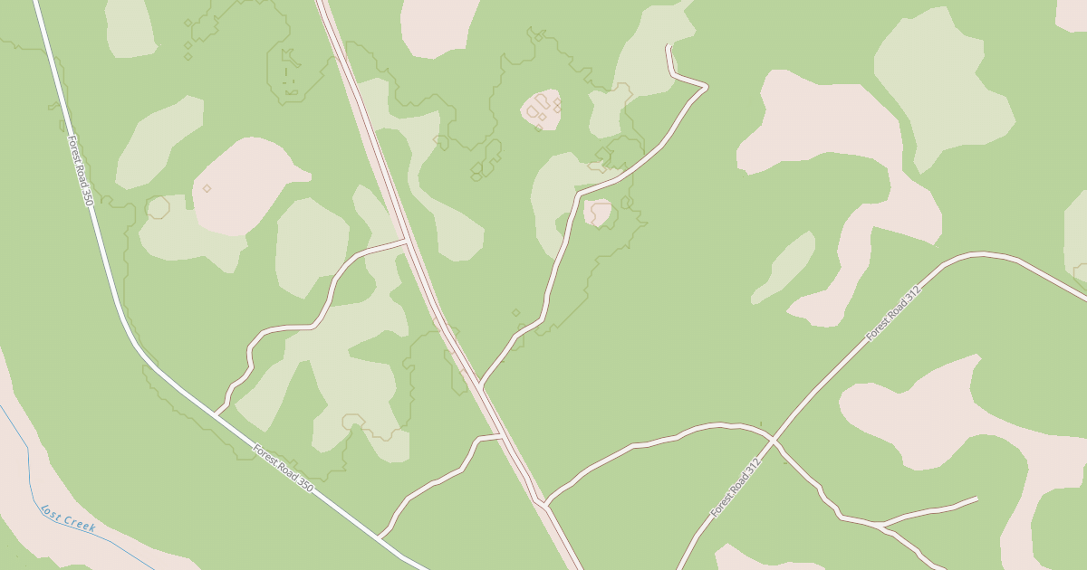 Map preview of USFS National Forest System Roads {BA8781EF-FECF-4779-BA67-0E2F63792653}