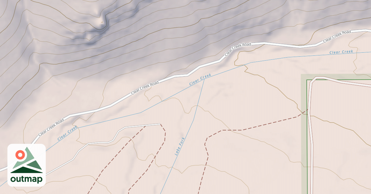 Map of CLEAR CREEK