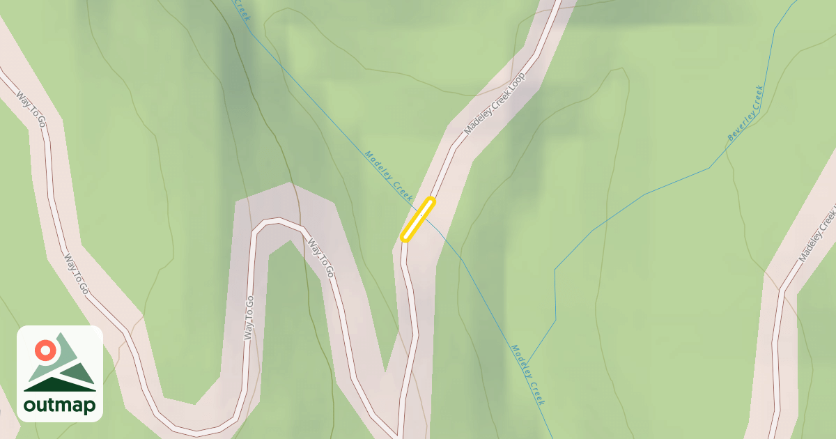 Map of Madeley Creek Loop