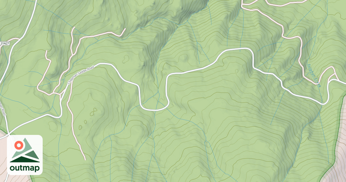 Map of CHAPMAN SADDLE