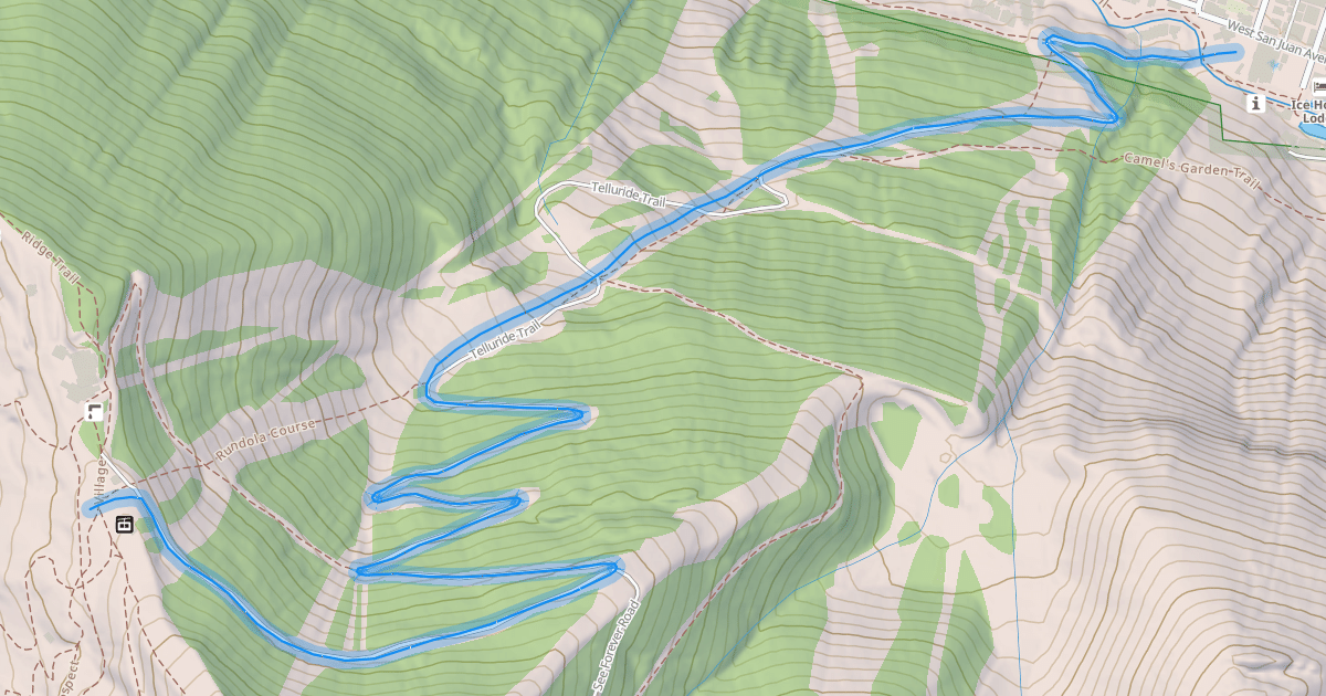 Map preview of Telluride Trail