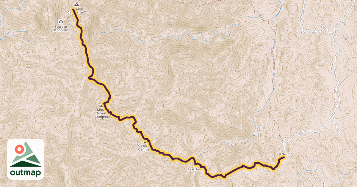 Map of Tuwato Trail