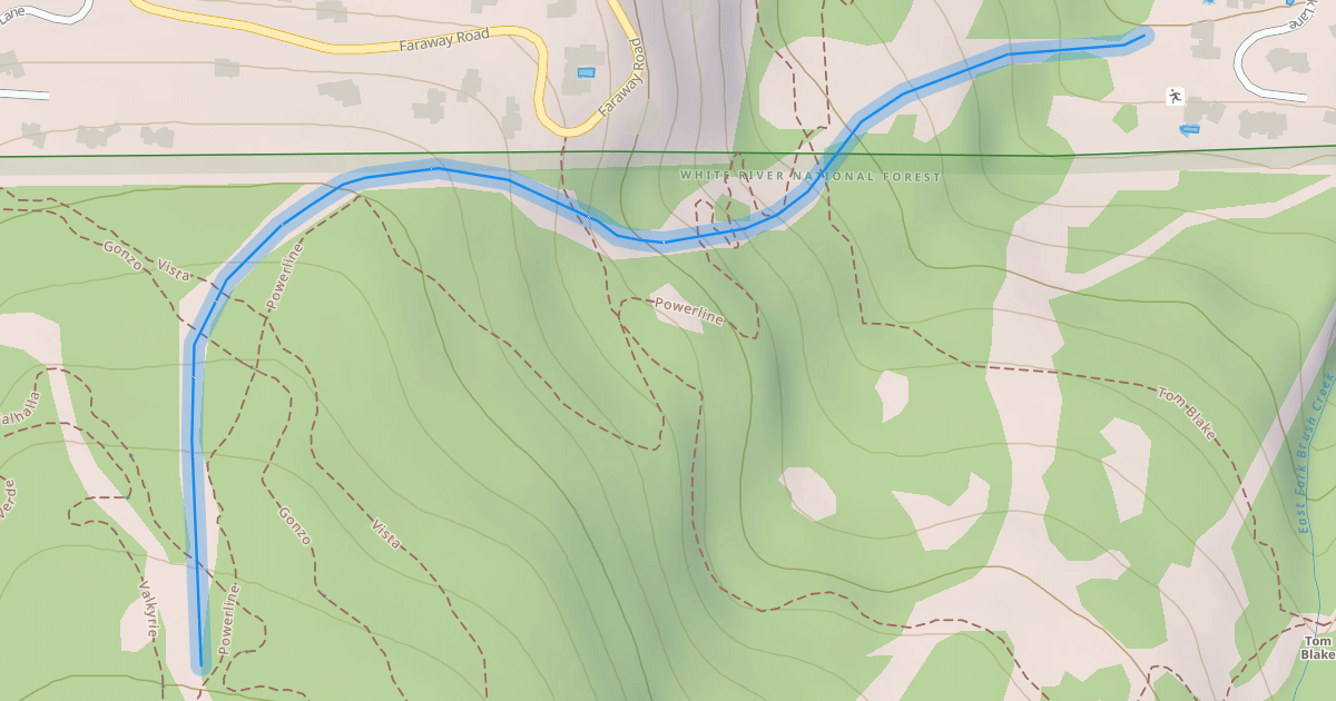 Map preview of West Fork