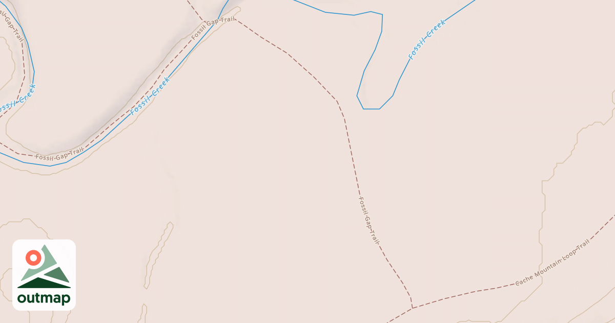 Map of Fossil Gap Trail