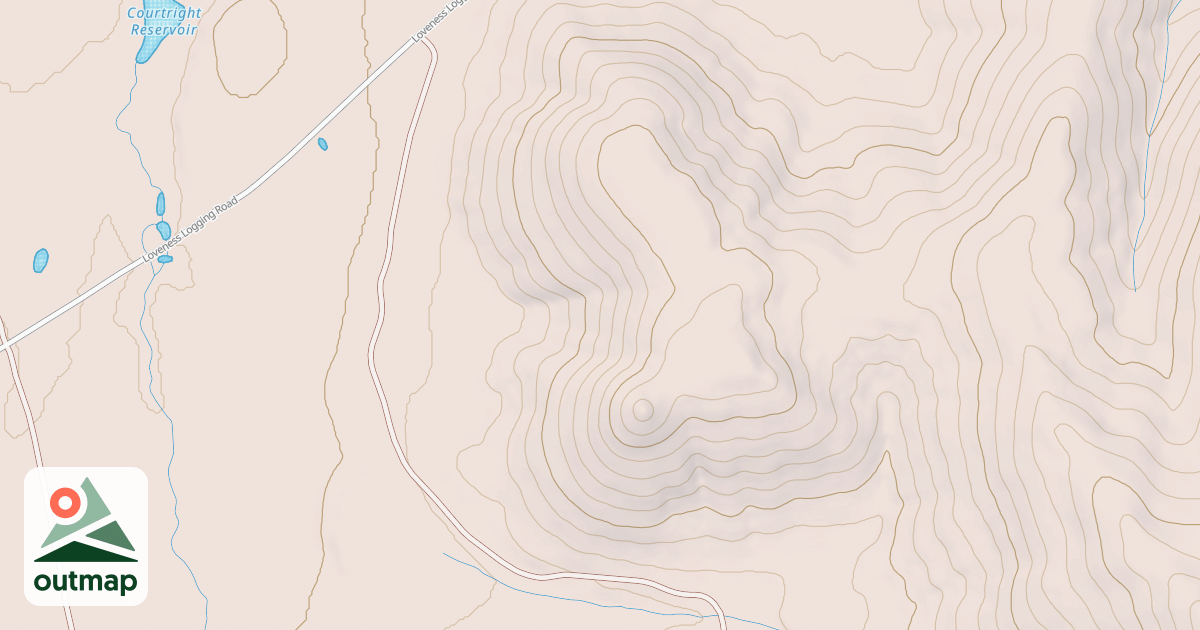 Map of LOVENESS SPUR A