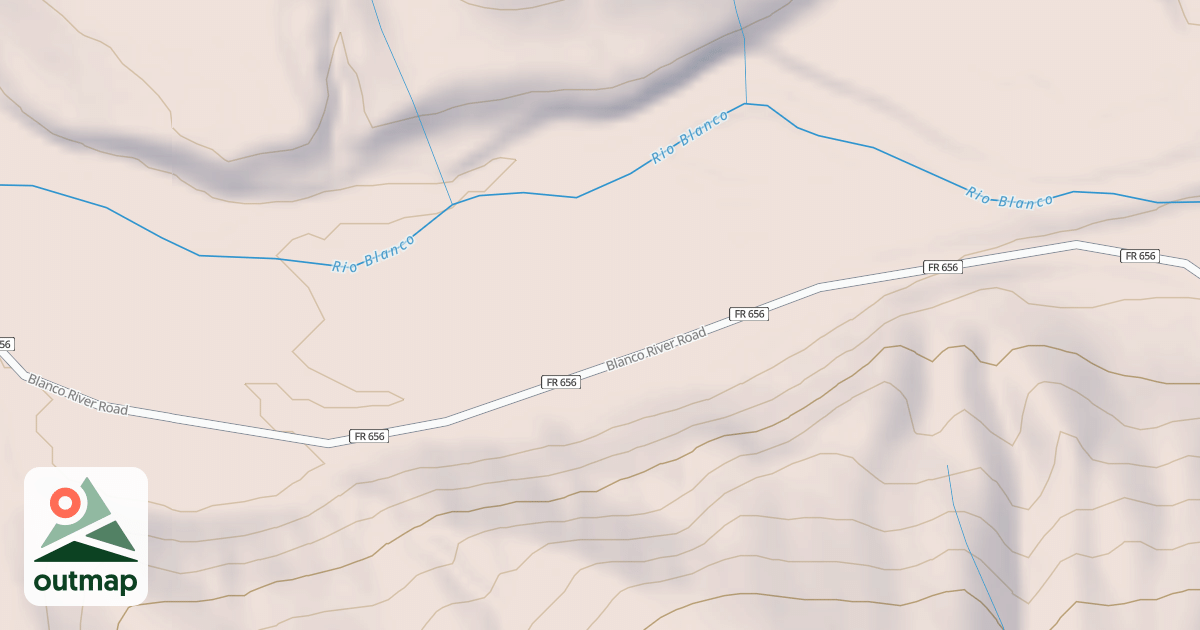 Map of BLANCO RIVER G