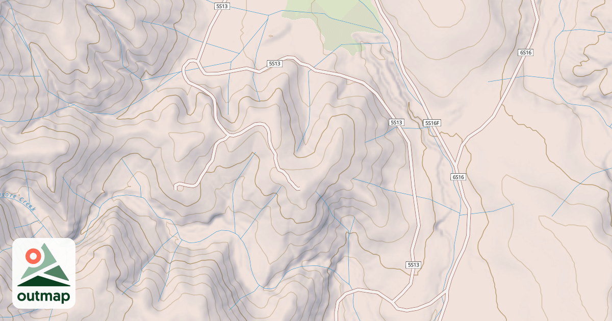 Map of CHIQUITO CANYON
