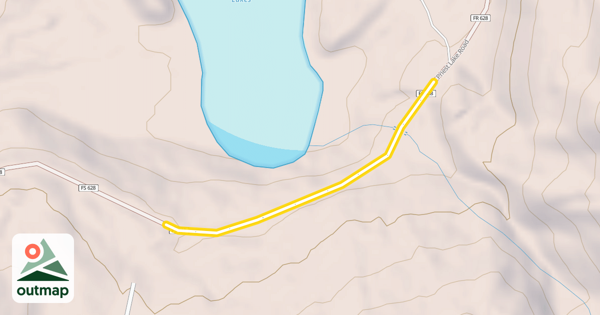 Map of South RR Grade
