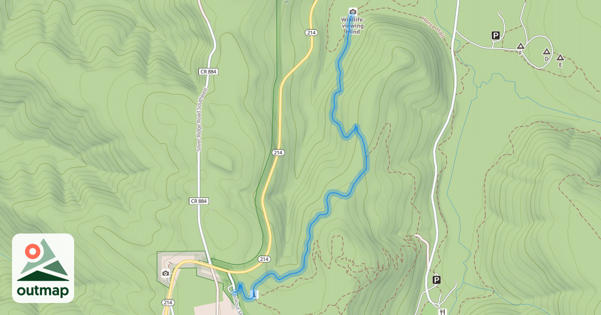 Map of 214 Trail