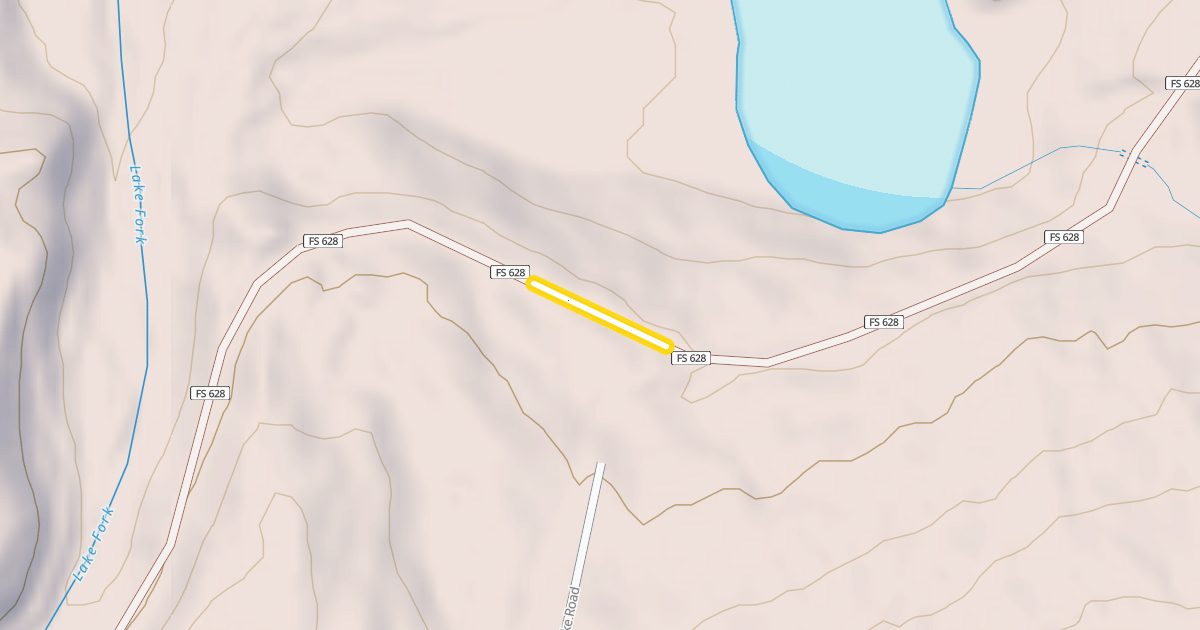 Map preview of Priest Lake Road