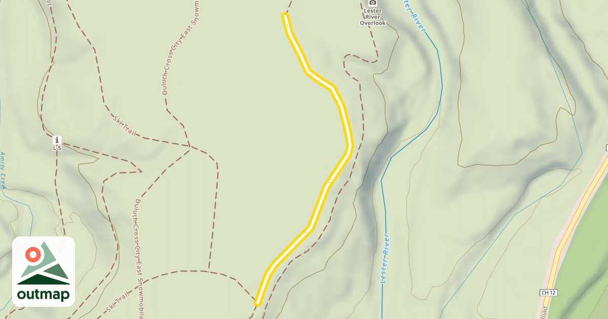 Map of Ski Trail