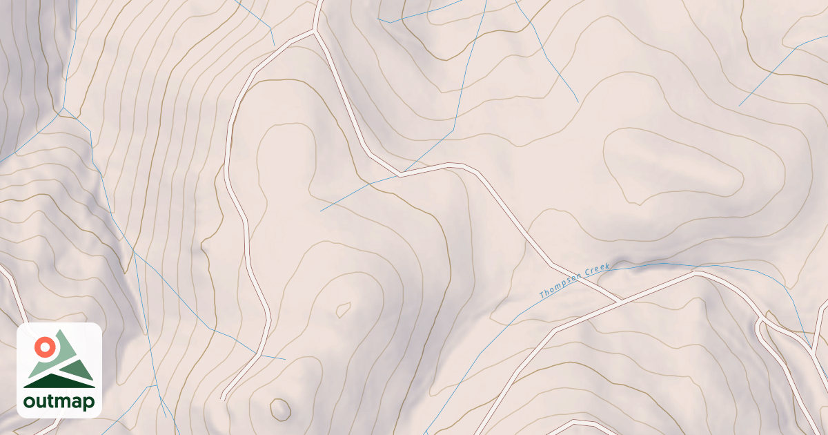 Map of CLAREMONT SPUR