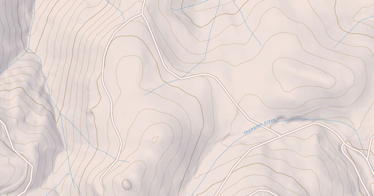 Map preview of CLAREMONT SPUR