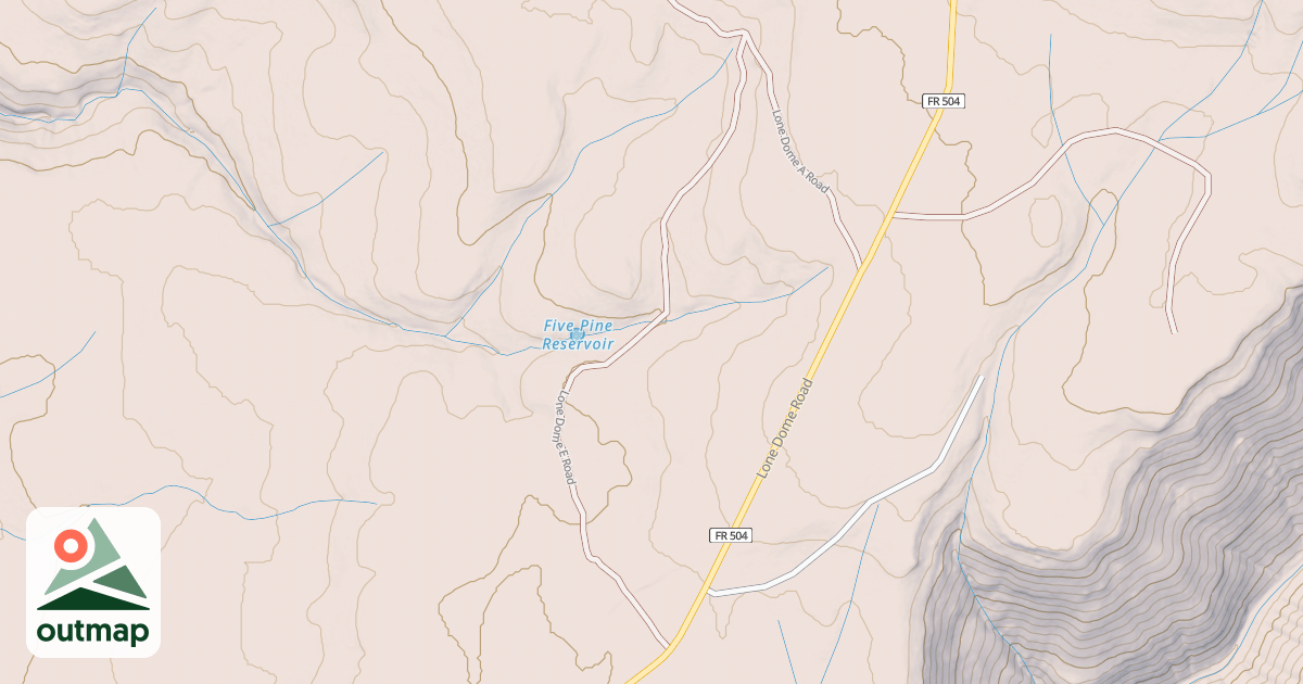 Map of LONE DOME E
