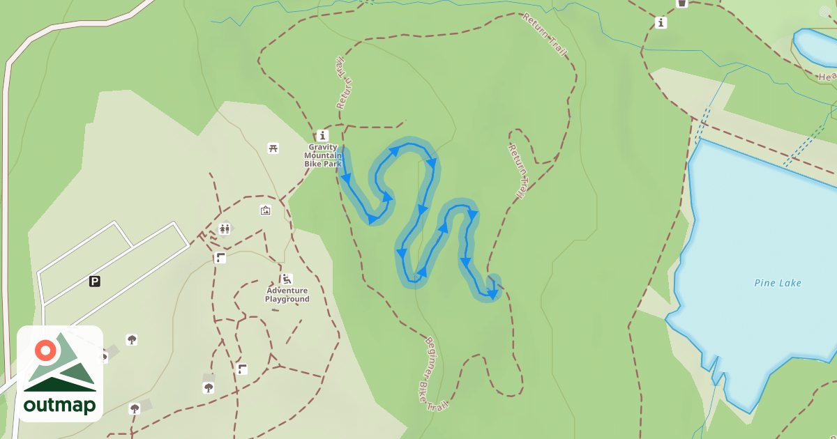 Map of Intermediate Bike Trail