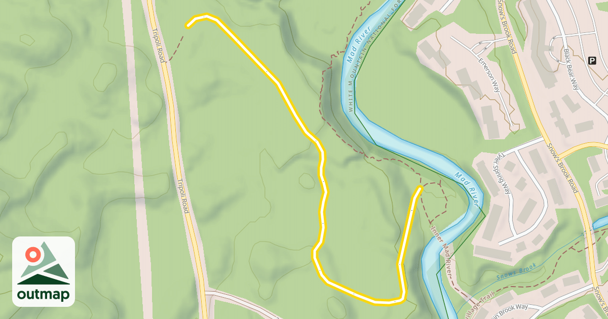 Map of Inner Mad River