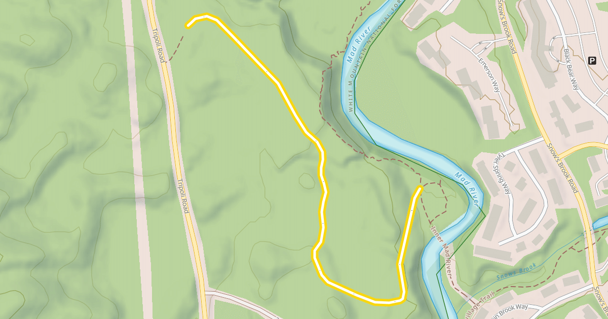 Map preview of Inner Mad River