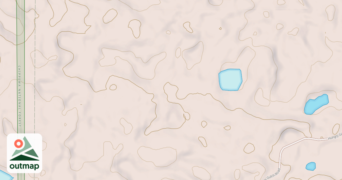 Map of HUNGRY GULCH SPUR DA