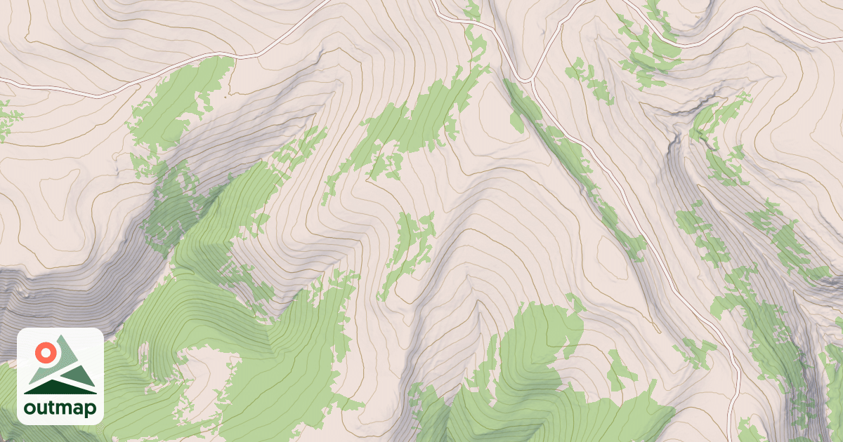 Map of GROUSE CR OVERLOOK SPUR